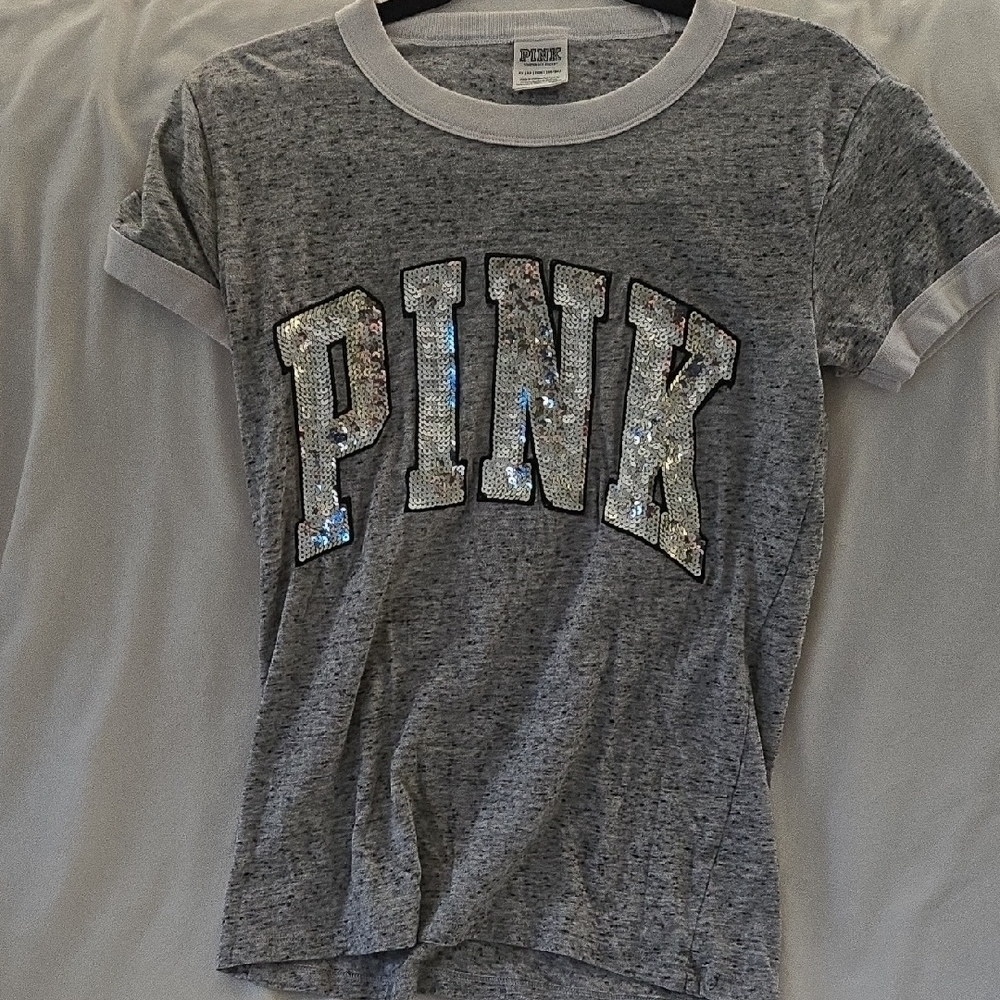 PINK Victoria's Secret Kids Gray T-Shirt